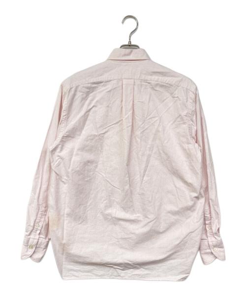la favola（ラ ファーヴォラ）la favola (ラ ファーヴォラ) コットンオックスストライプワイドカラーシャツ S03RE ピンク サイズ:1の古着・服飾アイテム