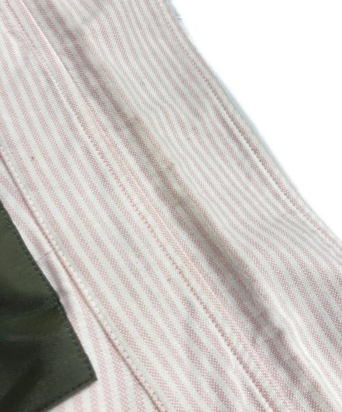 la favola（ラ ファーヴォラ）la favola (ラ ファーヴォラ) コットンオックスストライプワイドカラーシャツ S03RE ピンク サイズ:1の古着・服飾アイテム