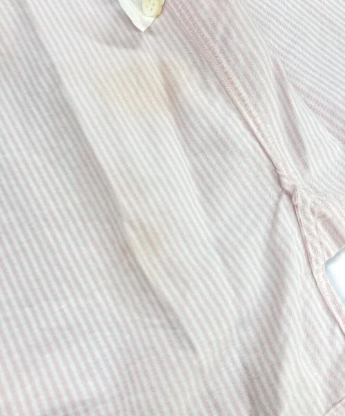 la favola（ラ ファーヴォラ）la favola (ラ ファーヴォラ) コットンオックスストライプワイドカラーシャツ S03RE ピンク サイズ:1の古着・服飾アイテム