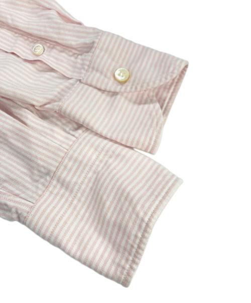 la favola（ラ ファーヴォラ）la favola (ラ ファーヴォラ) コットンオックスストライプワイドカラーシャツ S03RE ピンク サイズ:1の古着・服飾アイテム