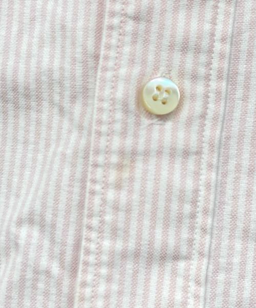 la favola（ラ ファーヴォラ）la favola (ラ ファーヴォラ) コットンオックスストライプワイドカラーシャツ S03RE ピンク サイズ:1の古着・服飾アイテム