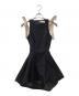 ANDMARY（アンドマリー）の古着「Jozy ribbon flare mini dress」｜ブラック