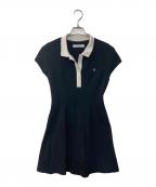 HER LIP TOハーリップトゥ）の古着「Short Sleeve Polo Mini Dress ミニポロドレス」｜ブラック