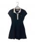 HER LIP TO（ハーリップトゥ）の古着「Short Sleeve Polo Mini Dress ミニポロドレス」｜ブラック
