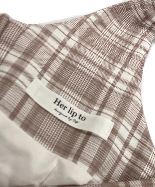 HER LIP TO（ハーリップトゥ）Her lip to (ハーリップトゥ) Paddington Long Dress/ノースリーブワンピース ピンク サイズ:Sの古着・服飾アイテム