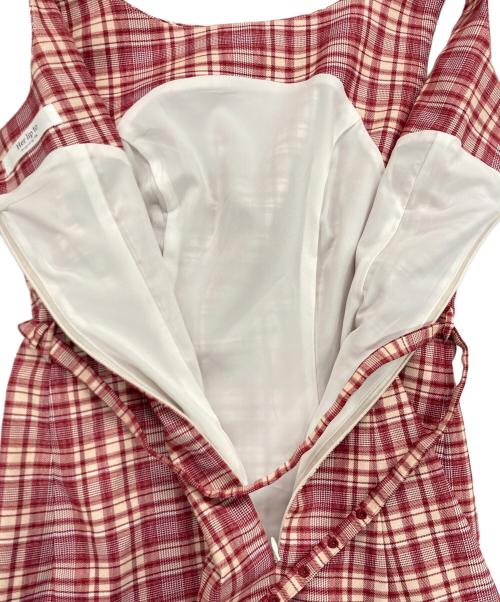 HER LIP TO（ハーリップトゥ）Her lip to (ハーリップトゥ) Paddington Mini Dress/ノースリーブワンピース レッド サイズ:Ｍの古着・服飾アイテム