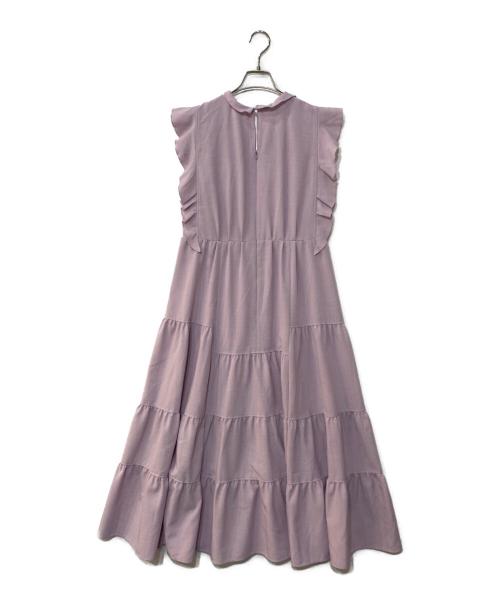 Snidel（スナイデル）Snidel (スナイデル) デザインティアードワンピース ピンク サイズ:1の古着・服飾アイテム