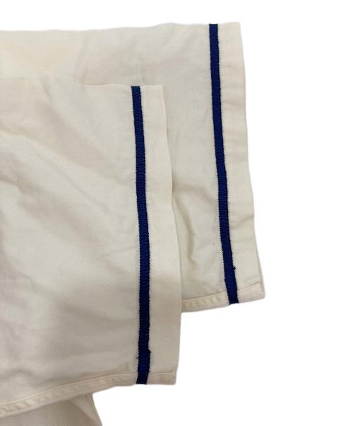 whitesville（ホワイツビル）whitesville (ホワイツビル) COTTON TWILL BASEBALL SHIRT ホワイト サイズ:Lの古着・服飾アイテム