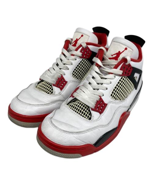NIKE（ナイキ）NIKE (ナイキ) Air Jordan 4 Retro OG/ナイキ エアジョーダン4 レトロ OG 'ファイヤーレッド'  ホワイト×レッド サイズ:27.5の古着・服飾アイテム