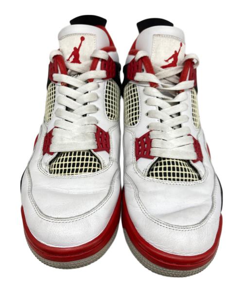 NIKE（ナイキ）NIKE (ナイキ) Air Jordan 4 Retro OG/ナイキ エアジョーダン4 レトロ OG 'ファイヤーレッド'  ホワイト×レッド サイズ:27.5の古着・服飾アイテム