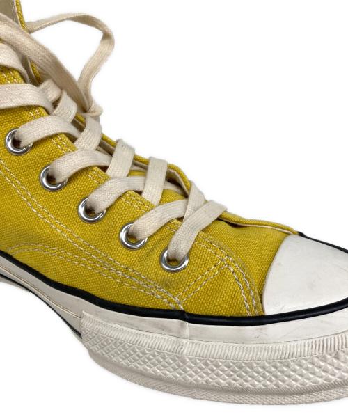 CONVERSE ADDICT（コンバース アディクト）CONVERSE ADDICT (コンバース アディクト) CHUCK TAYLOR CANVAS HI イエロー サイズ:27.5の古着・服飾アイテム