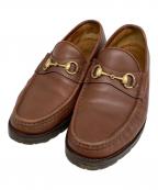 GUCCIグッチ）の古着「ビットローファー」｜ブラウン