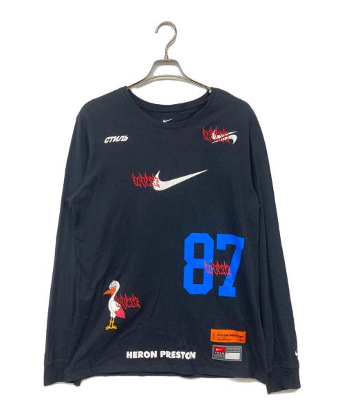 NIKE（ナイキ）NIKE (ナイキ) HERON PRESTON (ヘロンプレストン) Heron Preston × Nike プリントL/STシャツ ブラック サイズ:Lの古着・服飾アイテム