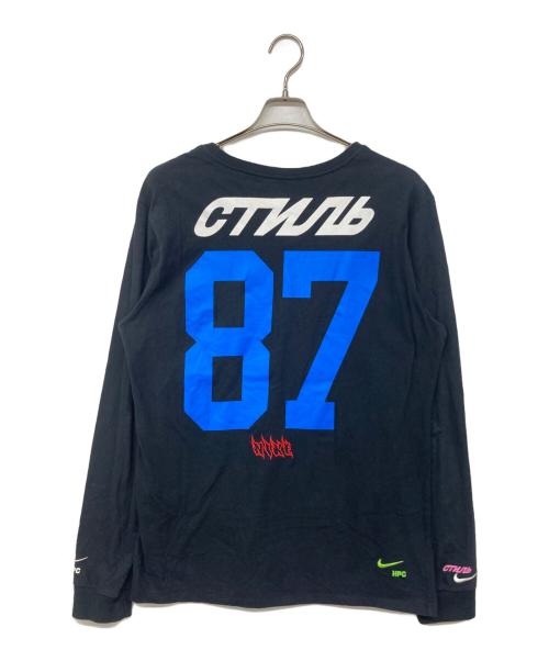 NIKE（ナイキ）NIKE (ナイキ) HERON PRESTON (ヘロンプレストン) Heron Preston × Nike プリントL/STシャツ ブラック サイズ:Lの古着・服飾アイテム