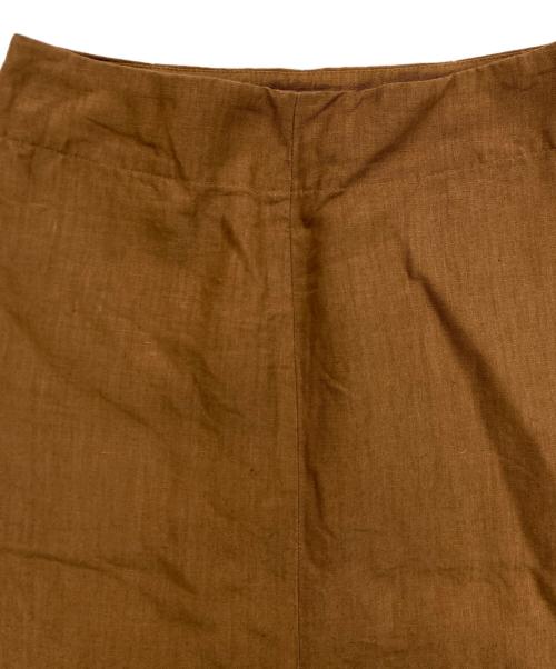 CLOTH&CROSS（クロスアンドクロス）CLOTH&CROSS (クロスアンドクロス) リネンスカート ブラウン サイズ:Fの古着・服飾アイテム