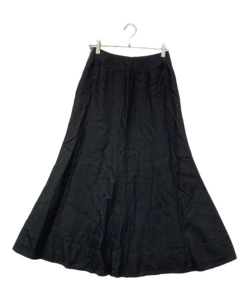 CLOTH&CROSS（クロスアンドクロス）CLOTH&CROSS (クロスアンドクロス) リネンスカート ブラック サイズ:Fの古着・服飾アイテム