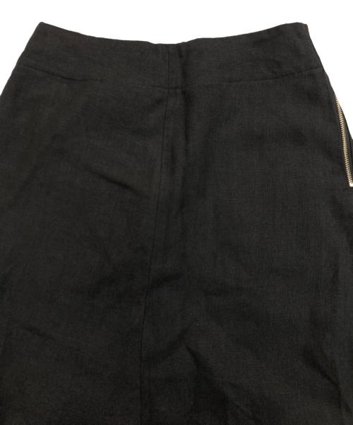 CLOTH&CROSS（クロスアンドクロス）CLOTH&CROSS (クロスアンドクロス) リネンスカート ブラック サイズ:Fの古着・服飾アイテム