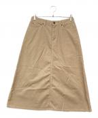 JOURNEE EN ROSEジュルネアンローズ）の古着「コーデュロイスカート」｜ベージュ