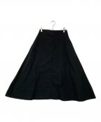 CLOTH&CROSSクロスアンドクロス）の古着「スエードスカート」｜ブラック