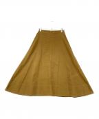 CLOTH&CROSSクロスアンドクロス）の古着「スエードスカート」｜ブラウン