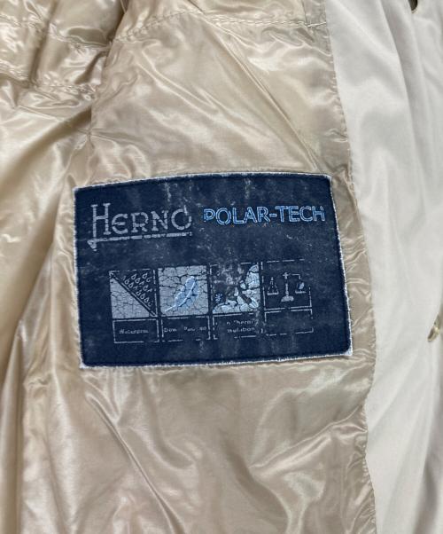 HERNO（ヘルノ）HERNO (ヘルノ) POLARTECHダウンコート ベージュ サイズ:44の古着・服飾アイテム
