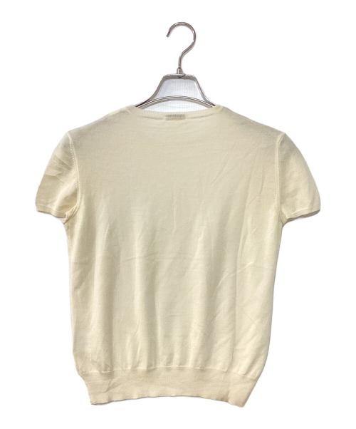 CHANEL（シャネル）CHANEL (シャネル) ココマーク半袖ニット アイボリー サイズ:42の古着・服飾アイテム