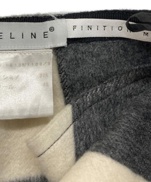 CELINE（セリーヌ）CELINE (セリーヌ) カシミヤ混チェックスカート ブラック サイズ:38の古着・服飾アイテム