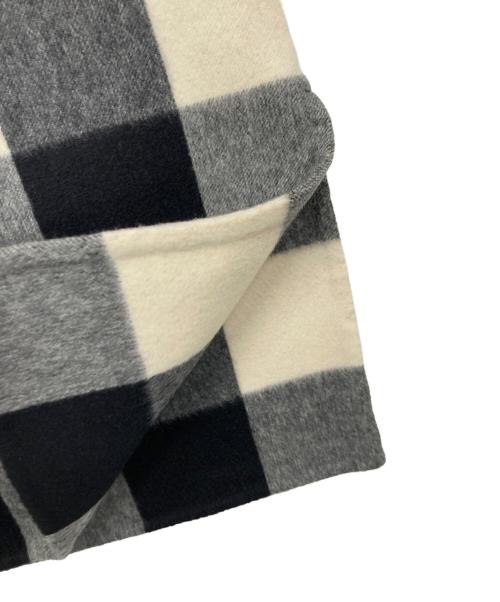 CELINE（セリーヌ）CELINE (セリーヌ) カシミヤ混チェックスカート ブラック サイズ:38の古着・服飾アイテム