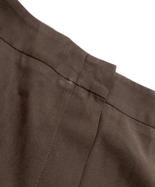 CHANEL（シャネル）CHANEL (シャネル) ヘムジップテーパードパンツ ブラウン サイズ:40の古着・服飾アイテム