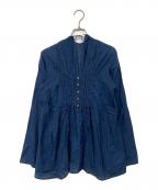 45Rフォーティファイブ・アール）の古着「インディゴ長袖ブラウス」｜インディゴ