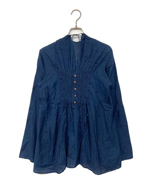 45R（フォーティファイブ・アール）45R (フォーティファイブ・アール) インディゴ長袖ブラウス インディゴ サイズ:2の古着・服飾アイテム