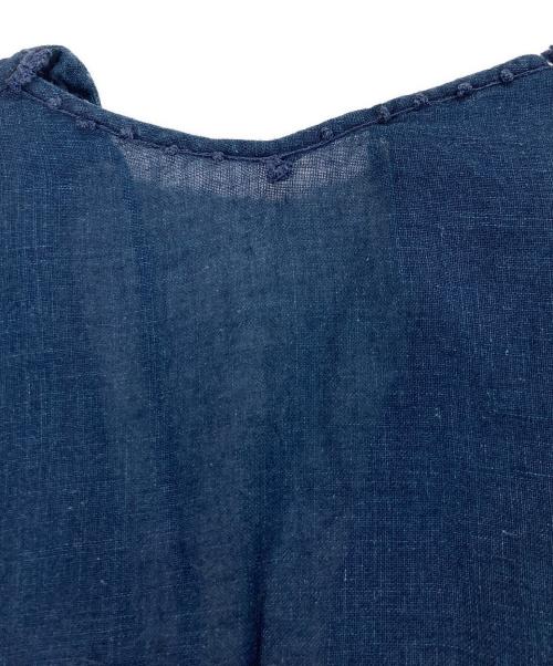 45R（フォーティファイブ・アール）45R (フォーティファイブ・アール) インディゴ長袖ブラウス インディゴ サイズ:2の古着・服飾アイテム