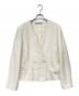 theory luxe（セオリーリュクス）の古着「ノーカラージャケット」｜ホワイト