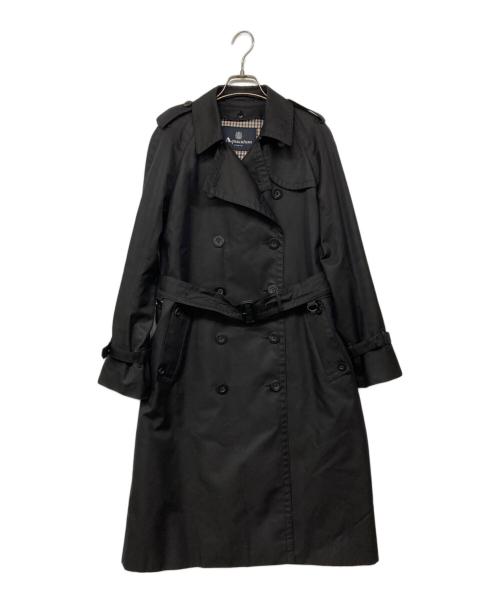 Aquascutum（アクアスキュータム）Aquascutum (アクアスキュータム) ライナー付トレンチコート ブラック サイズ:記載なしの古着・服飾アイテム