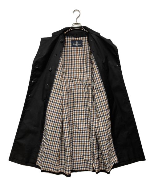 Aquascutum（アクアスキュータム）Aquascutum (アクアスキュータム) ライナー付トレンチコート ブラック サイズ:記載なしの古着・服飾アイテム