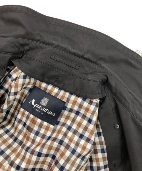 Aquascutum（アクアスキュータム）Aquascutum (アクアスキュータム) ライナー付トレンチコート ブラック サイズ:記載なしの古着・服飾アイテム
