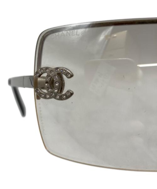 CHANEL（シャネル）CHANEL (シャネル) ココマークリムレスサングラス シルバー サイズ:62□15 120の古着・服飾アイテム