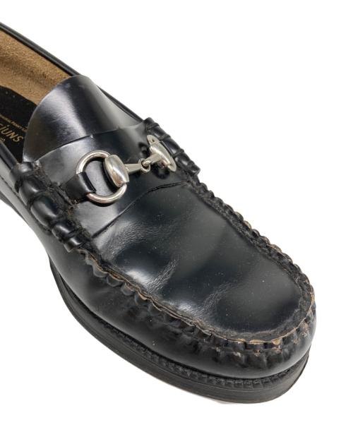 G.H.BASS（ジーエイチバス）G.H.BASS (ジーエイチバス) ラバーソールビットーファー ブラック サイズ:7/8/41の古着・服飾アイテム