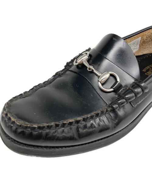 G.H.BASS（ジーエイチバス）G.H.BASS (ジーエイチバス) ラバーソールビットーファー ブラック サイズ:7/8/41の古着・服飾アイテム