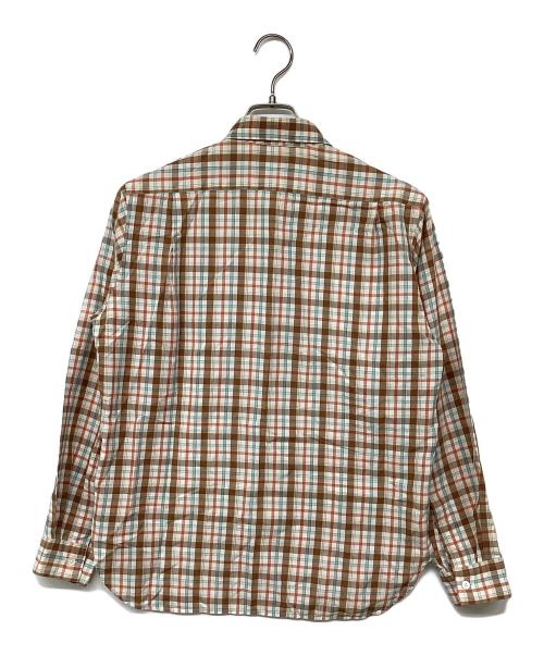 MARGARET HOWELL（マーガレットハウエル）MARGARET HOWELL (マーガレットハウエル) チェックシャツ ブラウン サイズ:Sの古着・服飾アイテム