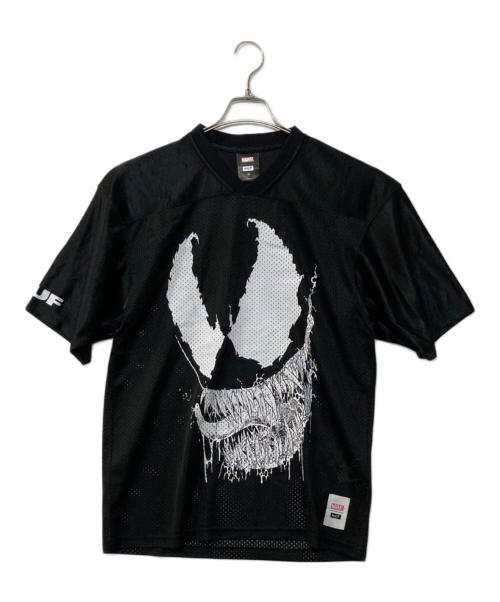 HUF（ハフ）HUF (ハフ) VENOM FOOTBALL JERSEY ブラック サイズ:Mの古着・服飾アイテム