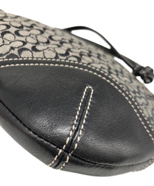 COACH（コーチ）COACH (コーチ) 巾着ショルダーバッグ ブラックの古着・服飾アイテム