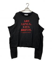 VADERETRO（バダレトロ）の古着「デザインカットソー」｜ブラック