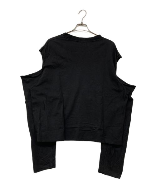 VADERETRO（バダレトロ）VADERETRO (バダレトロ) デザインカットソー ブラック サイズ:XLの古着・服飾アイテム