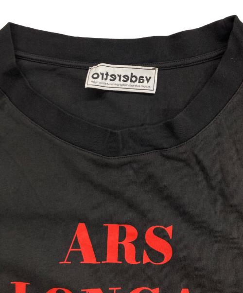 VADERETRO（バダレトロ）VADERETRO (バダレトロ) デザインカットソー ブラック サイズ:XLの古着・服飾アイテム