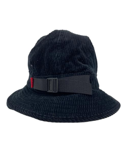 SUPREME（シュプリーム）SUPREME (シュプリーム) STONE ISLAND (ストーンアイランド) Corduroy Crusher/バケットハット ブラック サイズ:M/Lの古着・服飾アイテム