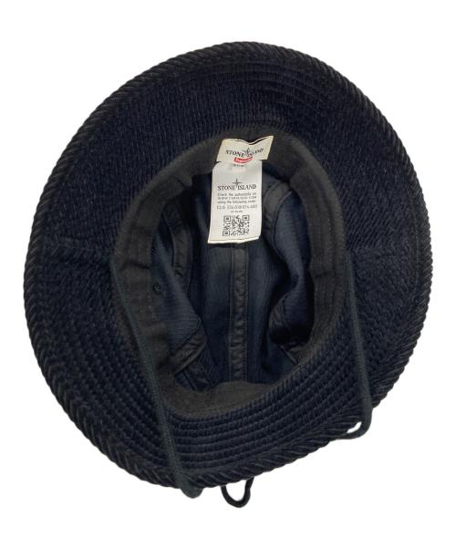 SUPREME（シュプリーム）SUPREME (シュプリーム) STONE ISLAND (ストーンアイランド) Corduroy Crusher/バケットハット ブラック サイズ:M/Lの古着・服飾アイテム