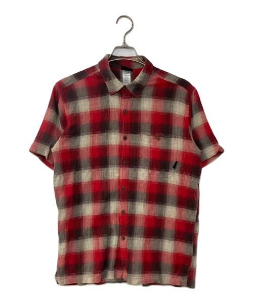 Patagonia（パタゴニア）Patagonia (パタゴニア) A/Cシャツ レッド サイズ:Mの古着・服飾アイテム