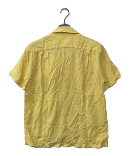 Davinci（ダヴィンチ）Davinci (ダヴィンチ) 60`sオープンカラーシャツ　開襟シャツ　ヴィンテージ　VINTAGE イエロー サイズ:Lの古着・服飾アイテム