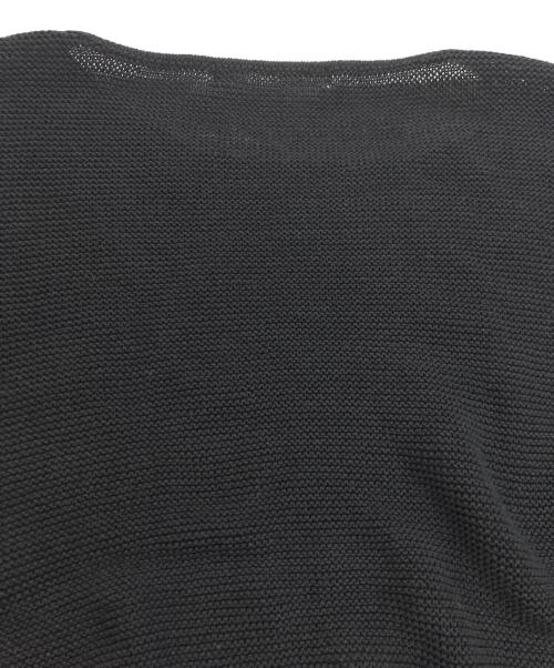 23区（ニジュウサンク）23区 (ニジュウサンク) サイドリボンクルーネックニット ブラック サイズ:38の古着・服飾アイテム